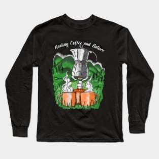 Healing, Coffee, and Nature Long Sleeve T-Shirt